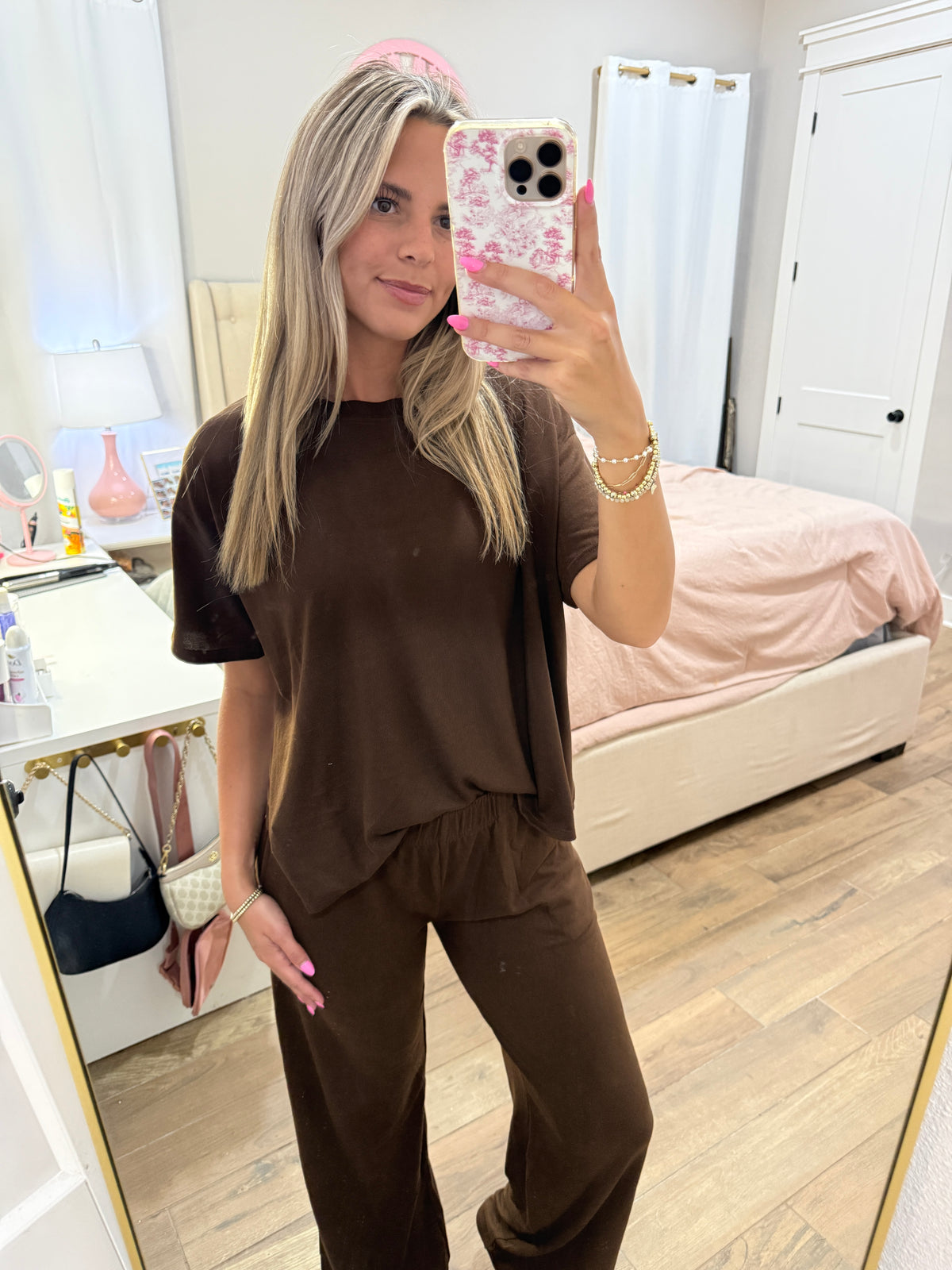 Brown Tee & Pants Set