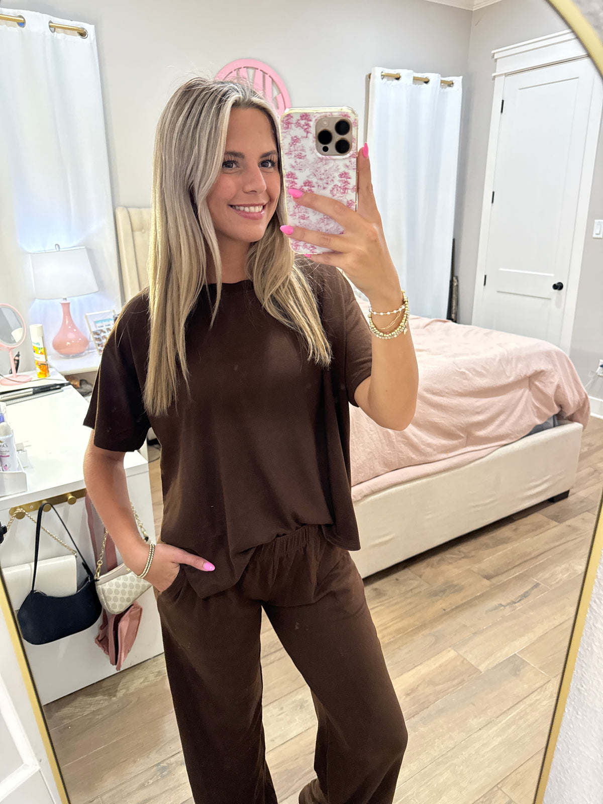 Brown Tee & Pants Set