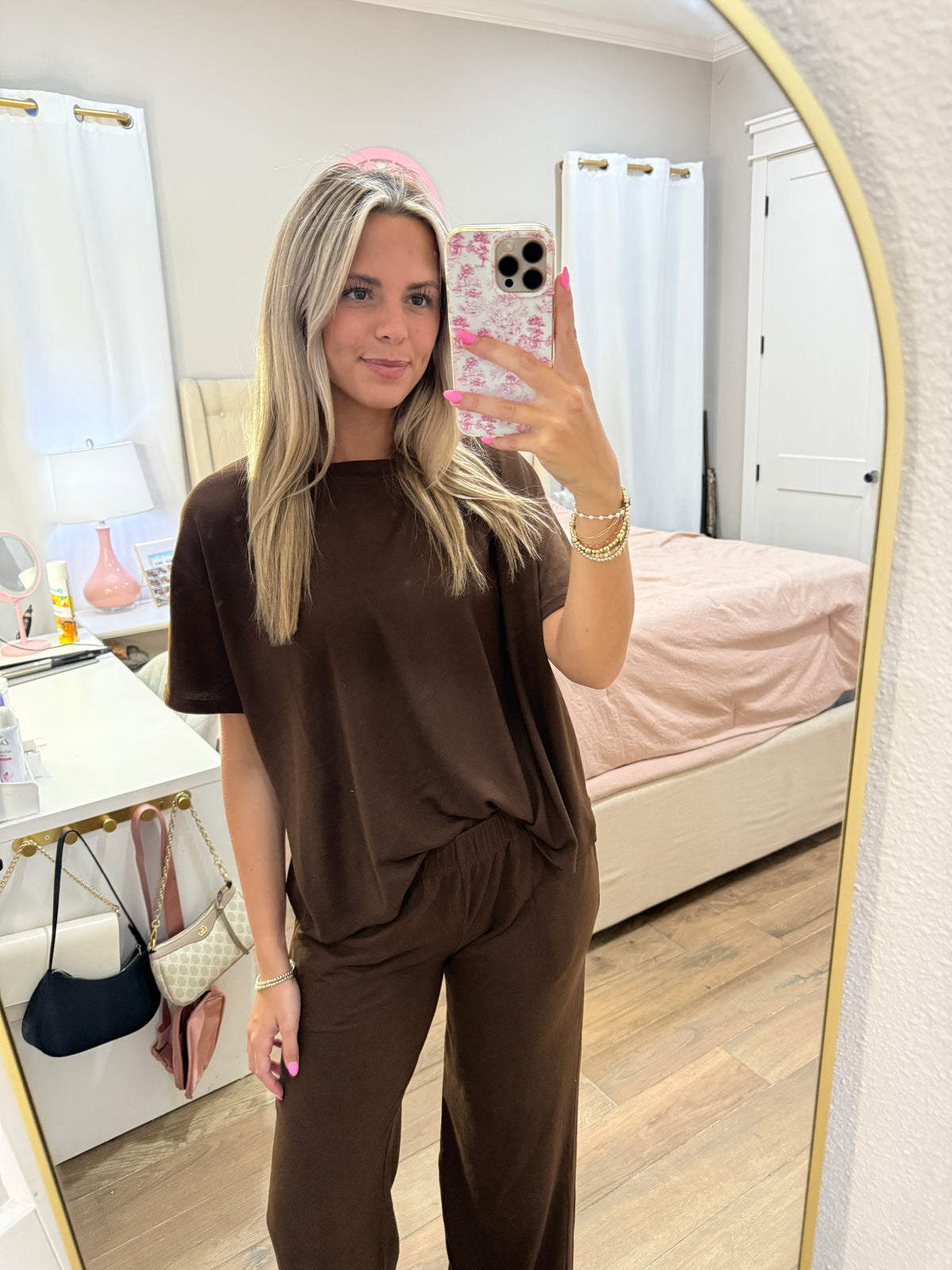 Brown Tee & Pants Set